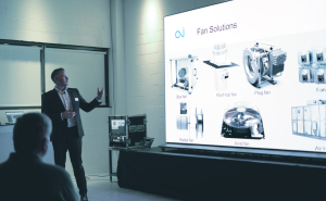 Kieran Lass from OJ Electronics at ISH 2025